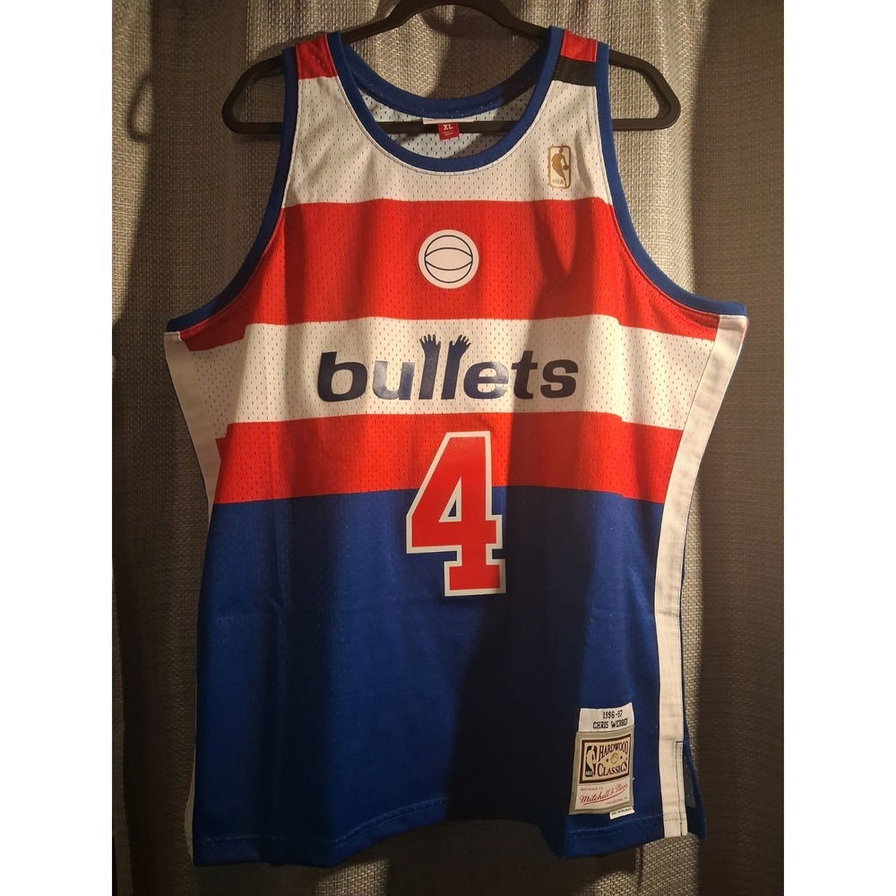 Vintage Washington Bullets Jersey Mens X Large NBA Basketball Chris Webber 1996